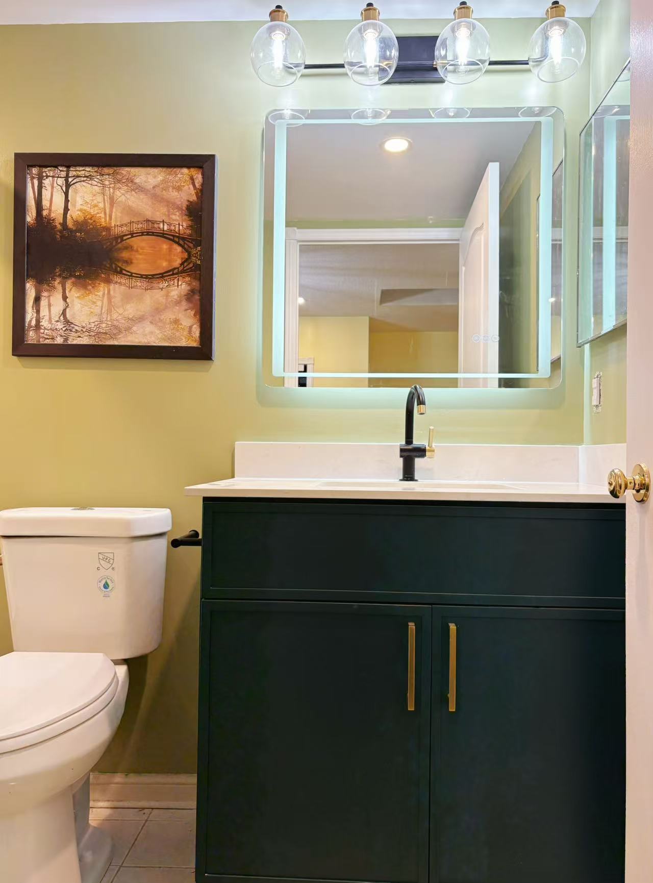 Powder Room renovation in Pickering 